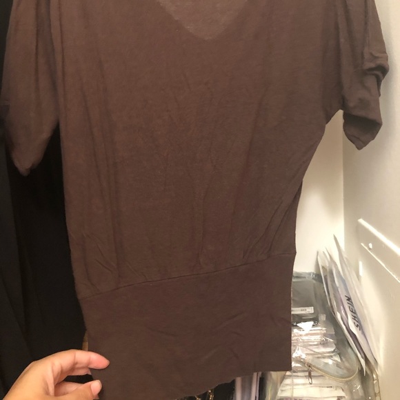 Express Brown Bat Sleeve Shirt - Picture 2 of 3